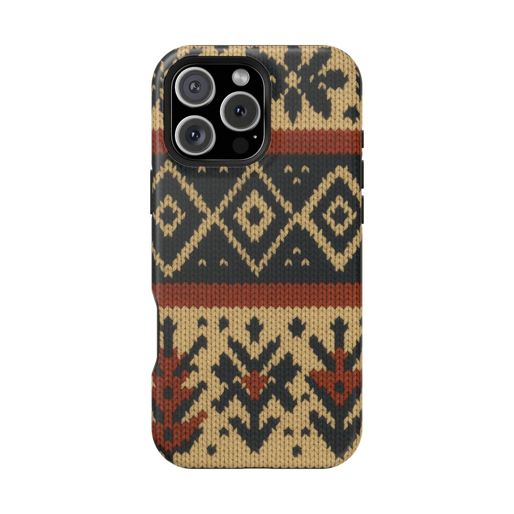 Nordic Knit Pattern MagSafe Impact-Resistant iPhone Case  Shamo's iPhone 16 Pro Max / Matte