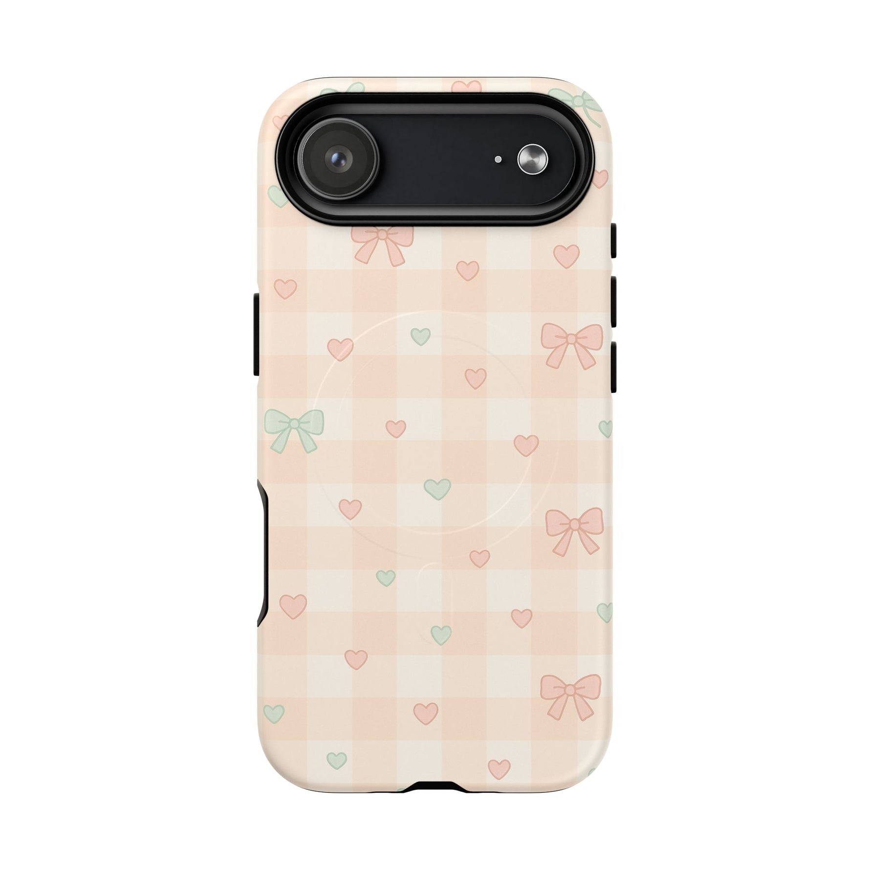 Sweet Pastel Checkered Bows Case for iPhone | MagSafe - Shamo's