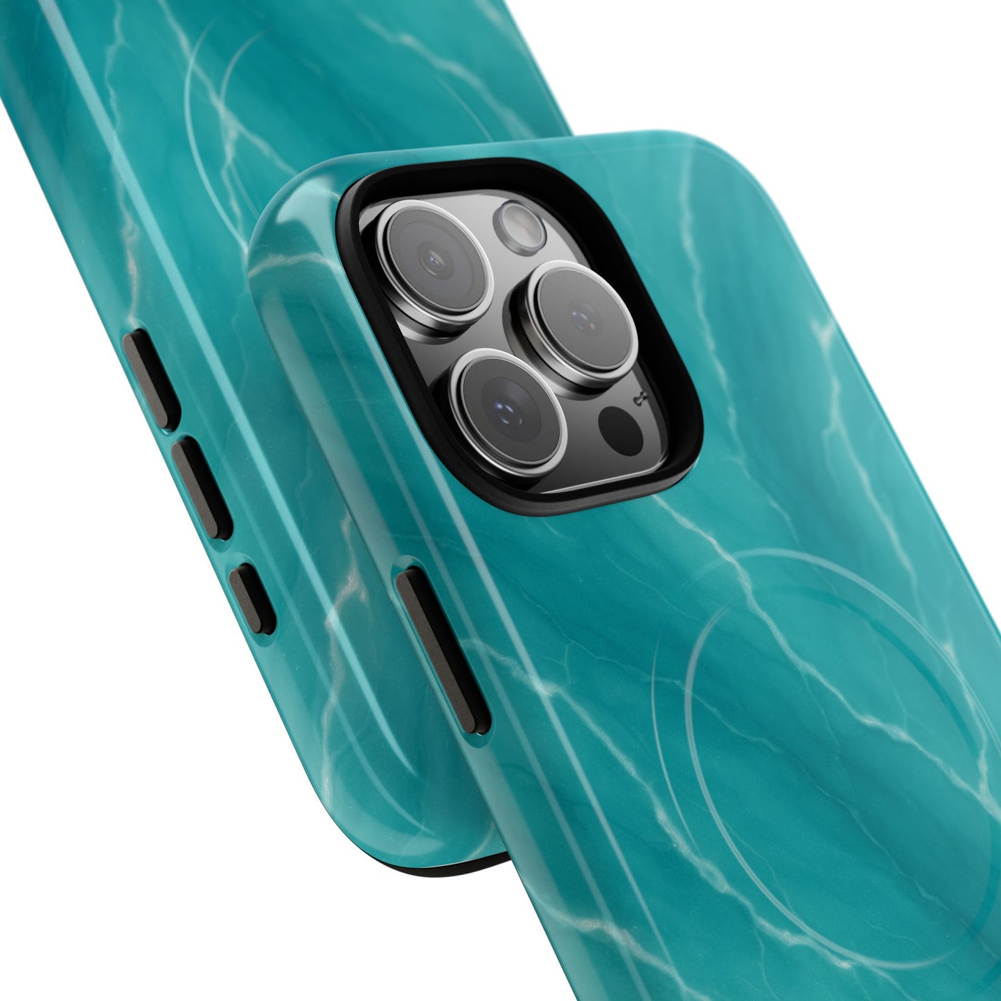 Ocean Aura Marble iPhone Case — MagSafe Compatible