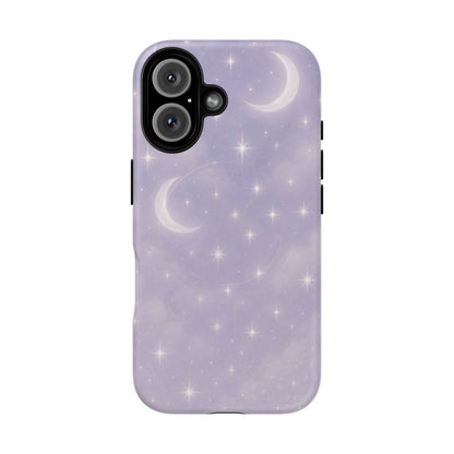 Celestial Lavender iPhone Case — Moon & Stars MagSafe Compatible - Shamo's
