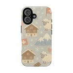 Swiss Chalet Sheep Pattern Tough MagSafe iPhone Case  Shamo's iPhone 16 / Matte