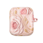 Rose Gold Floral AirPods Case