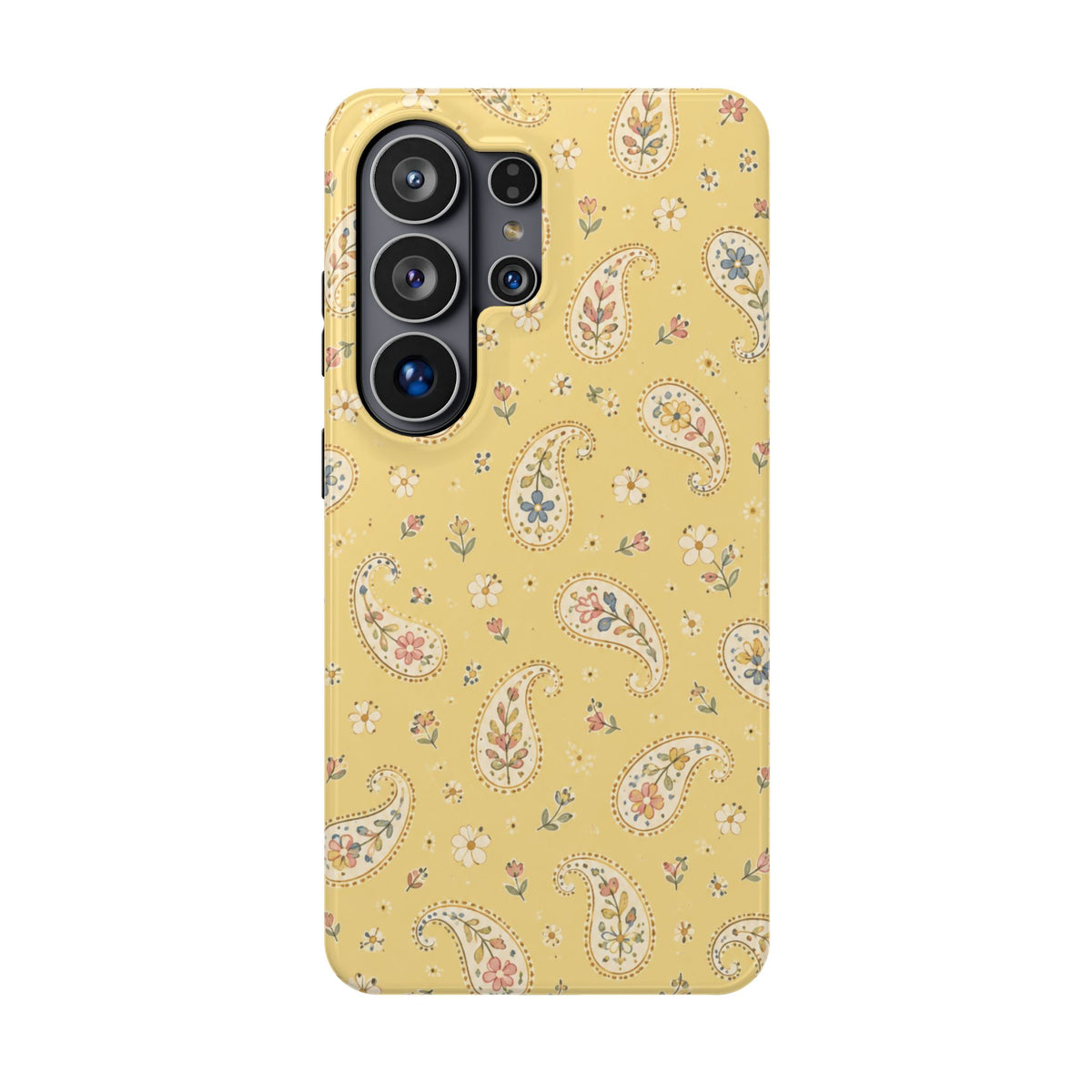 Honey Paisley MagSafe Phone Case, glossy Samsung Galaxy S26 Ultra, rear view