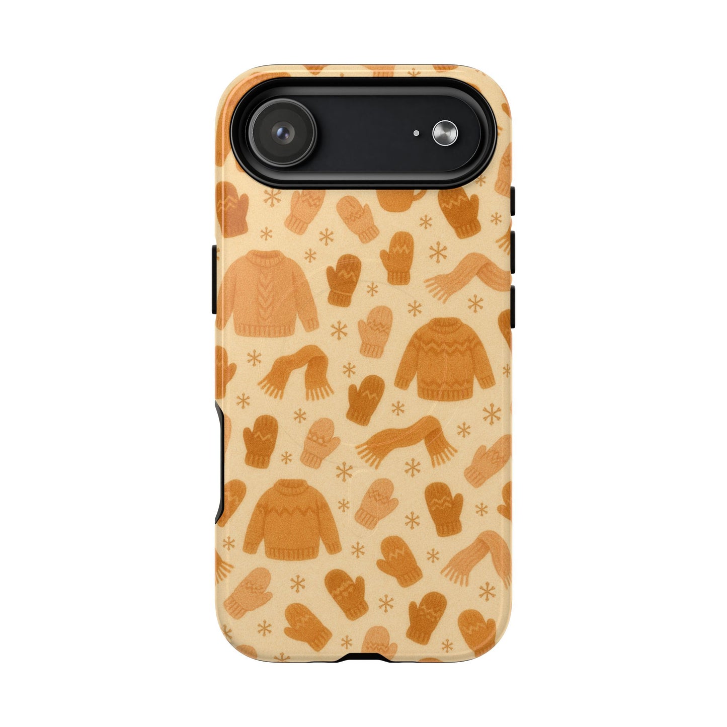 Cozy Winter Sweaters Holidays iPhone Case — Warm Knit Pattern with MagSafe - Shamo's
