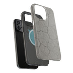 Cracked Concrete Texture iPhone Case with MagSafe compatibility  Shamo's