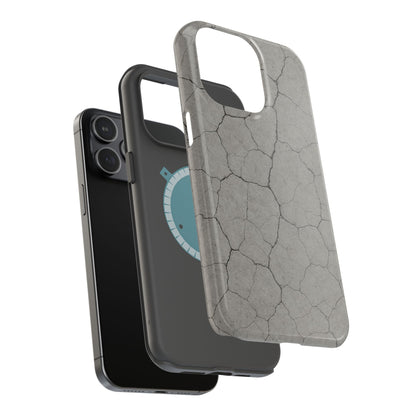 Cracked Concrete Texture iPhone Case with MagSafe compatibility  Shamo's