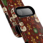 Snowman & Gingerbread Tough iPhone Case (MagSafe compatible)  Shamo's