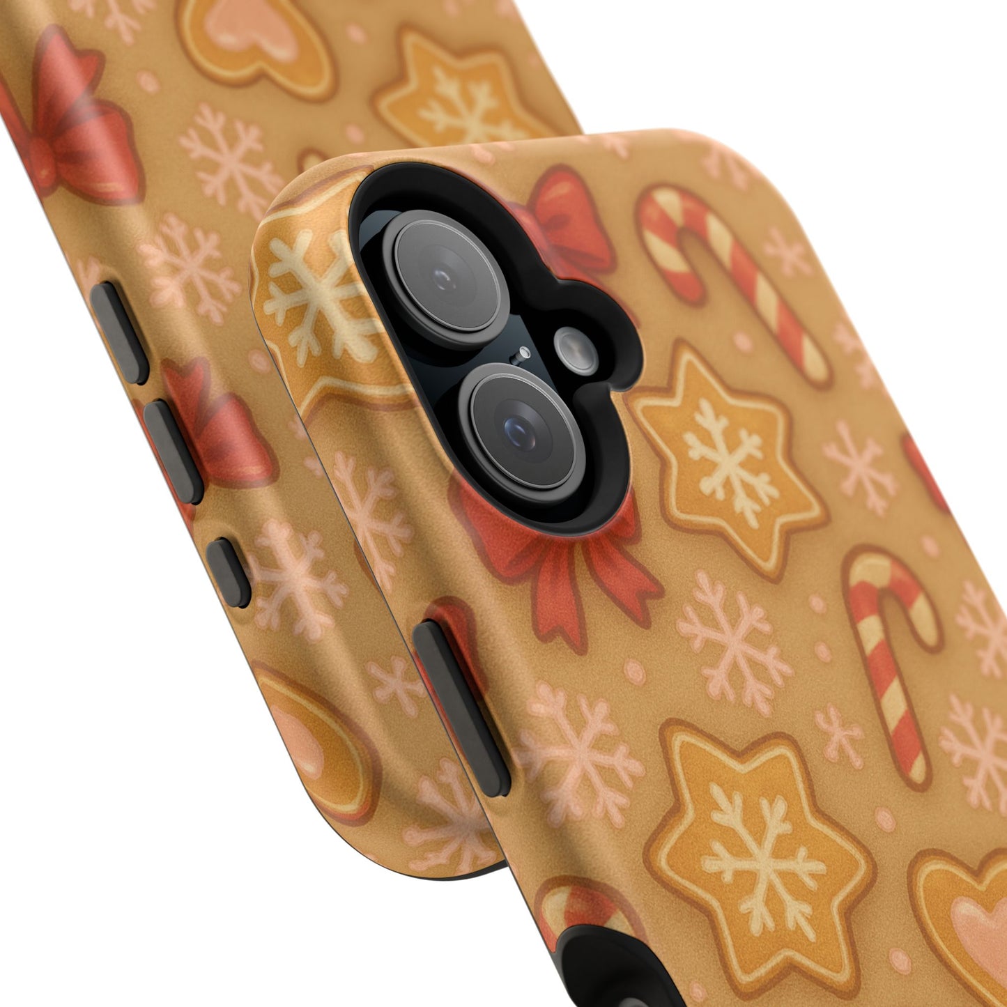 Candy Cane & Gingerbread Holiday iPhone Case — Impact-Resistant