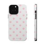Pink Polka Dot Impact-Resistant Phone Case | MagSafe
