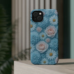 Frozen Floral Rose & Daisy Impact iPhone Case | MagSafe compatible  Shamo's