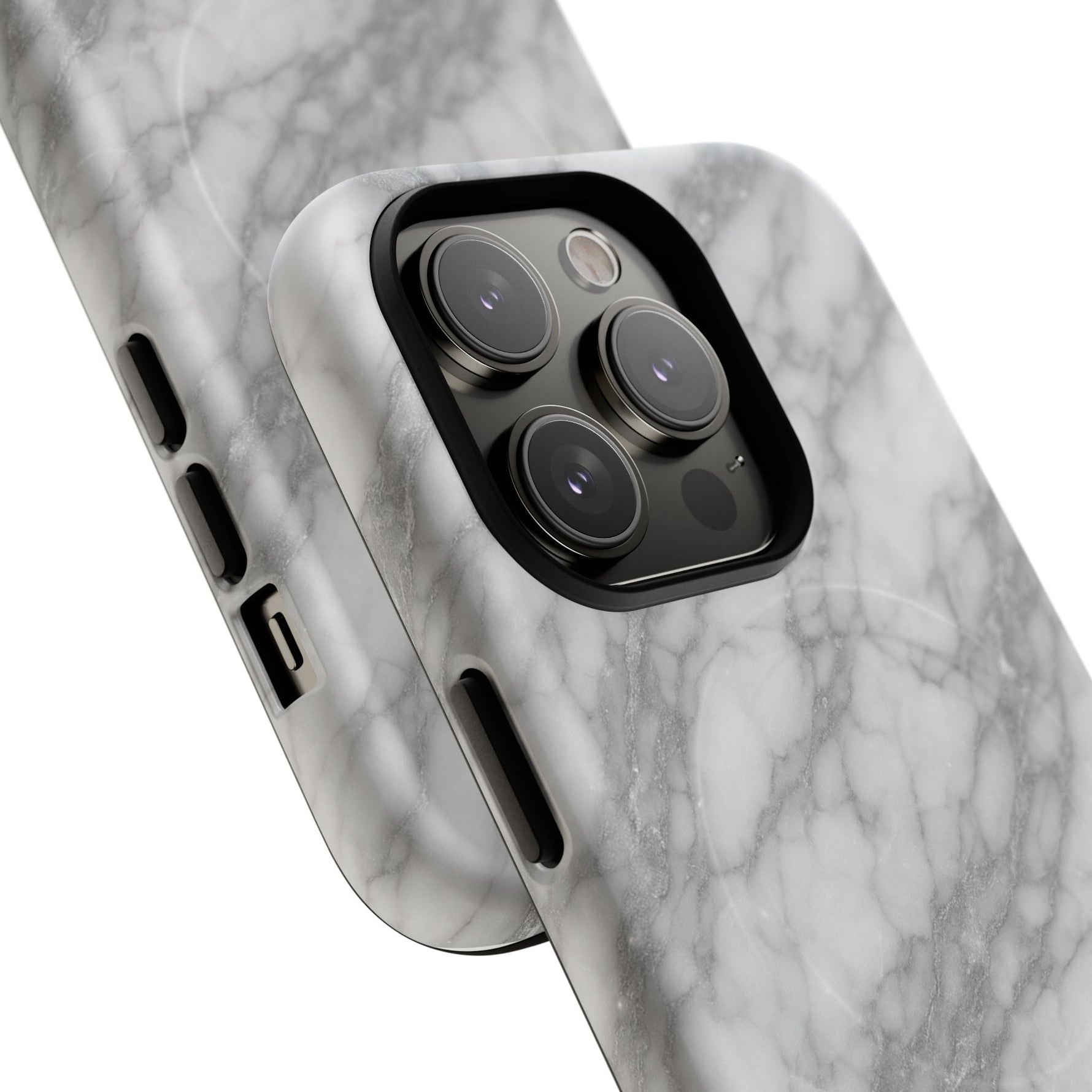 Silver Mist Marble iPhone Case with MagSafe  Shamo's