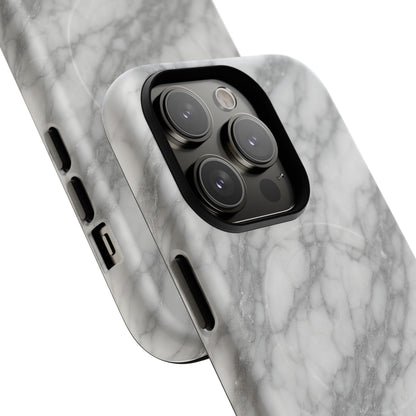Silver Mist Marble iPhone Case with MagSafe