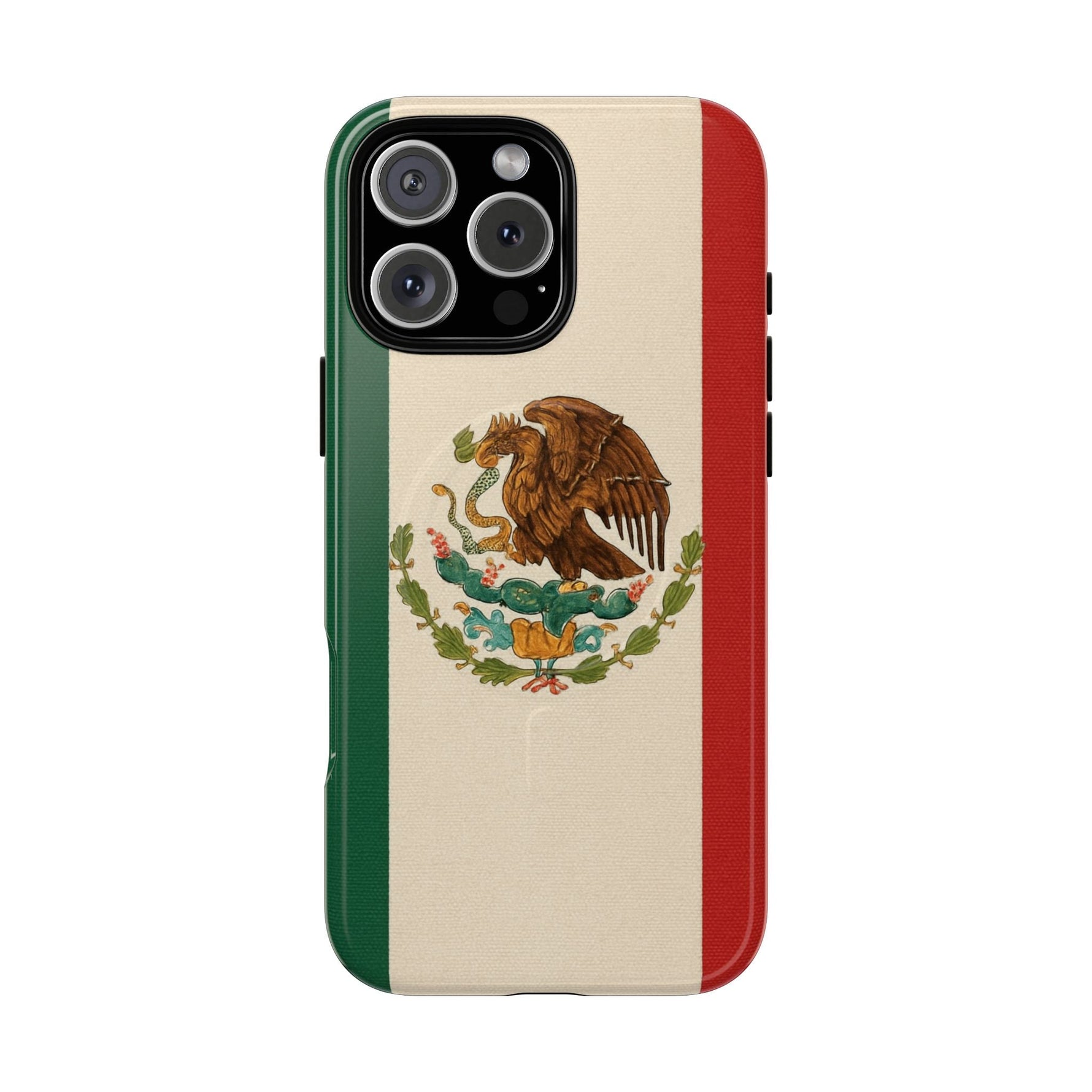 Mexican Flag iPhone Case | MagSafe  Shamo's iPhone 16 Pro Max / Glossy