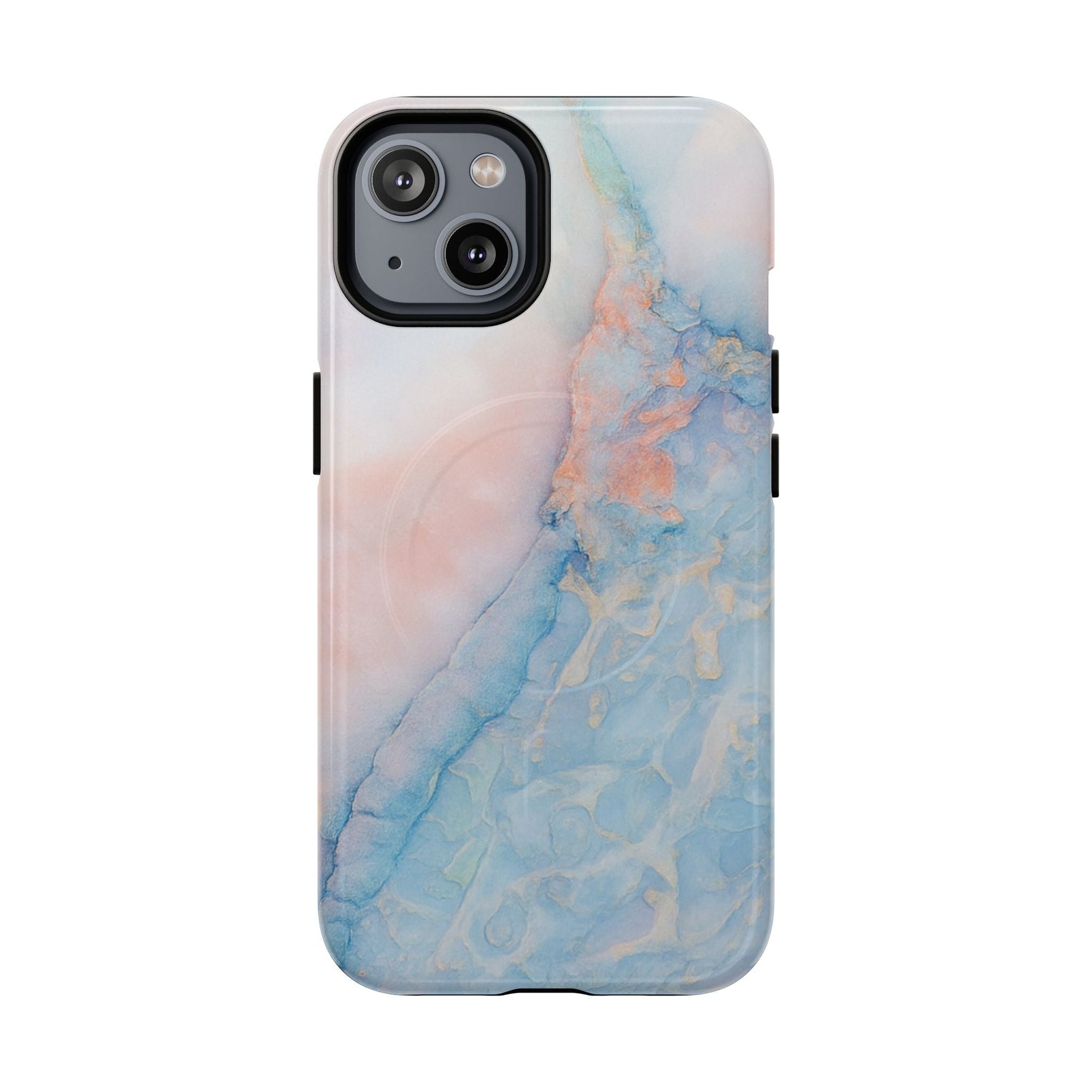 Marble Pastel iPhone Case (MagSafe compatible)  Shamo's iPhone 14 / Glossy