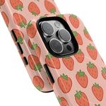 Strawberry Pattern Magnetic Phone Case | Berry Sweet Love - Shamo's