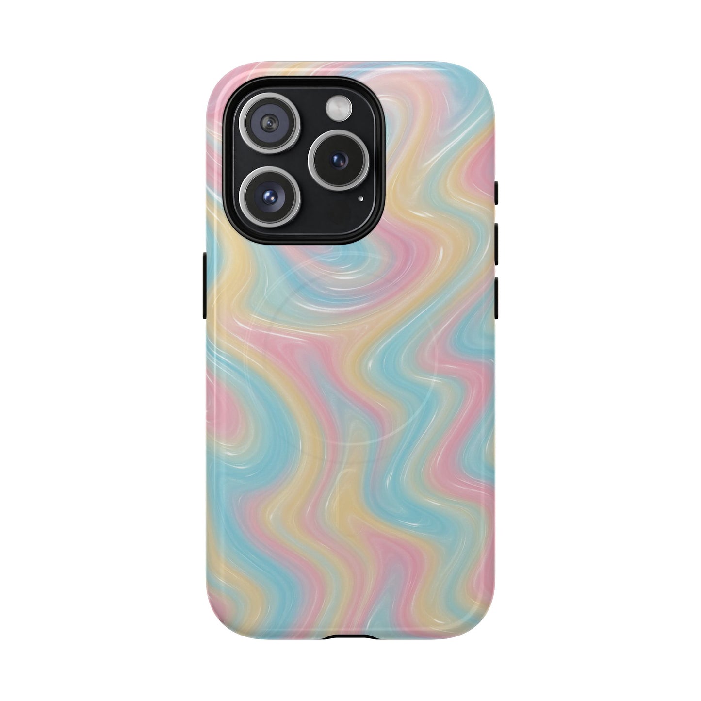 Rainbow Marble Swirl iPhone Case with MagSafe - Shamo's