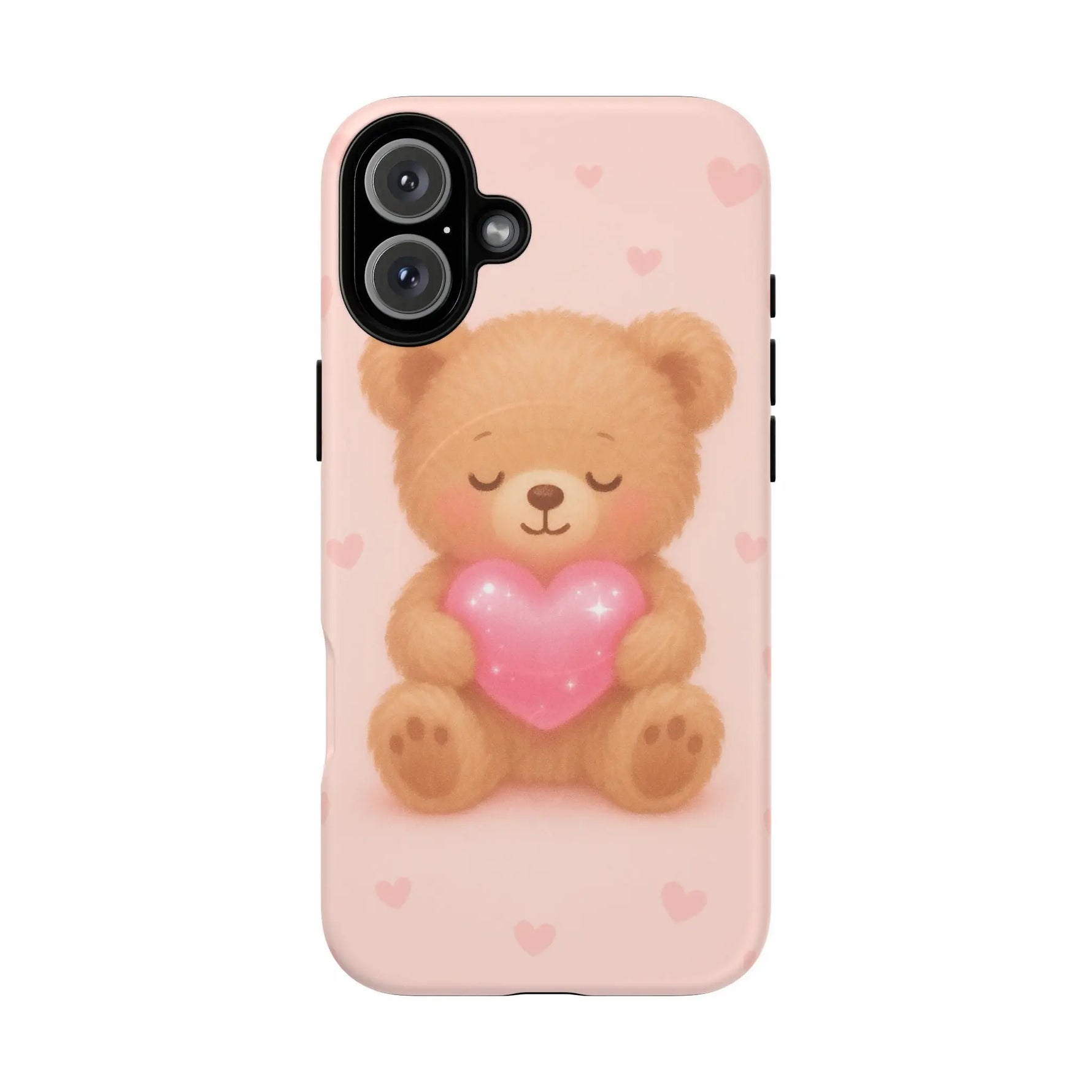 Heart Hug Teddy Bear iPhone Case – with MagSafe - Shamo's
