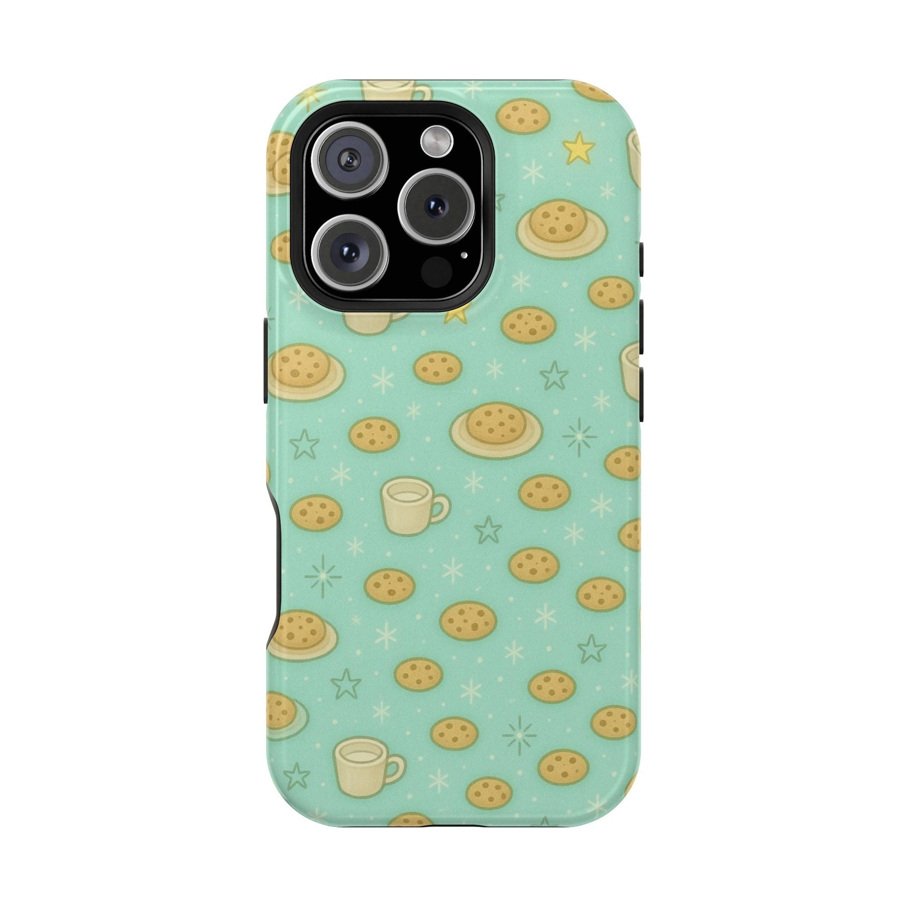 Cookie & Coffee Pattern Tough iPhone Case — Impact-Resistant  Shamo's iPhone 16 Pro / Glossy / Without gift packaging
