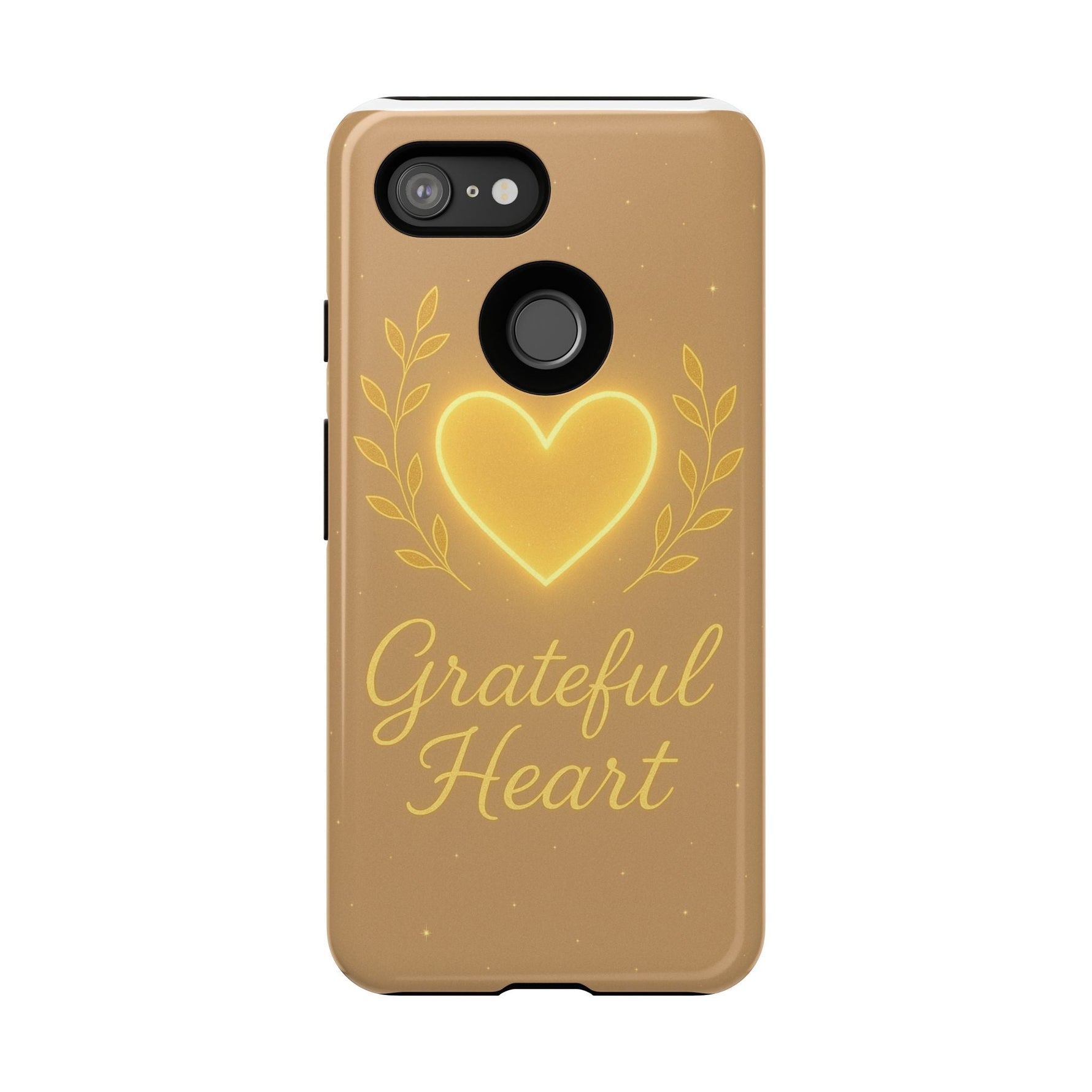 Grateful Heart iPhone Case — Warm Neon Heart  Shamo's