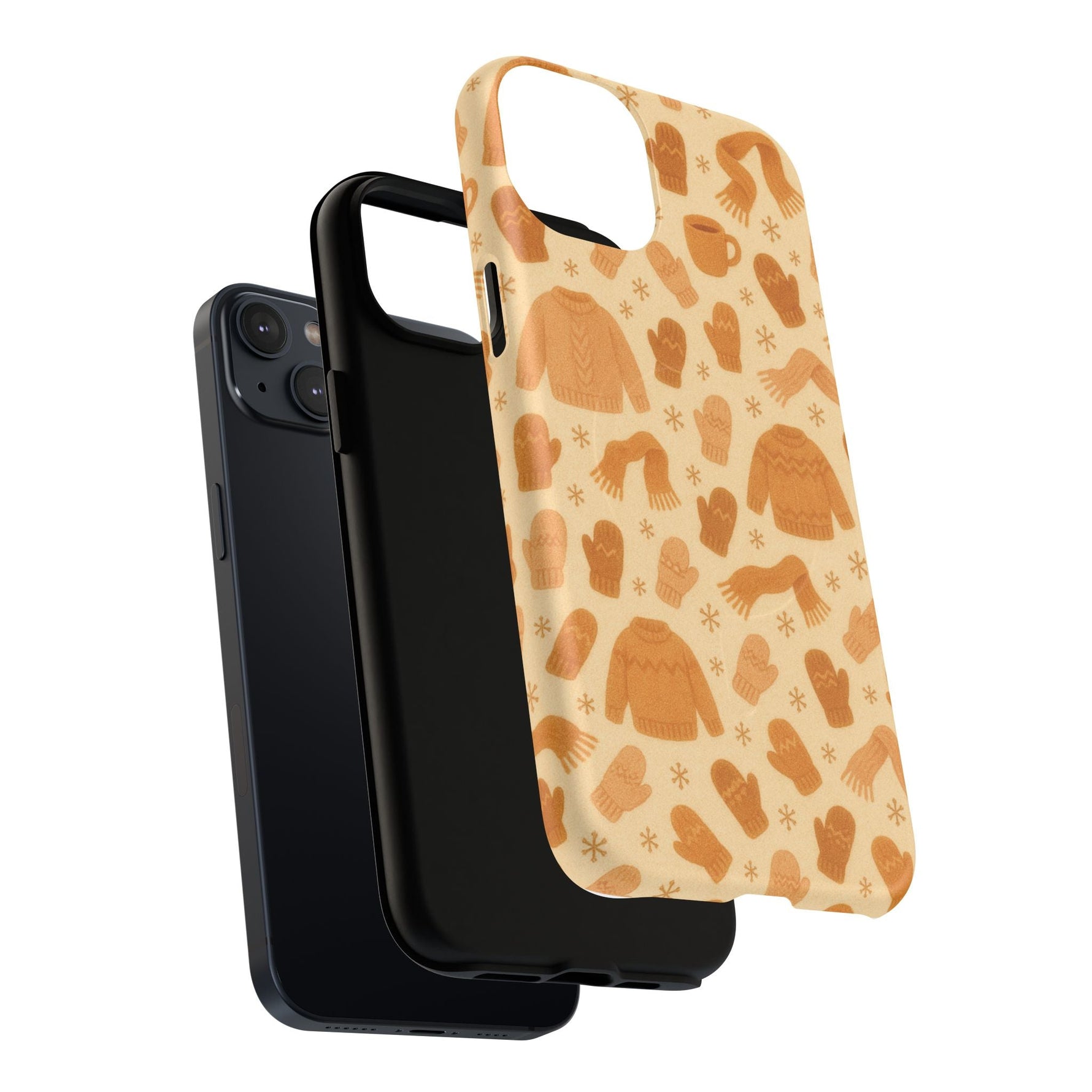 Cozy Winter Sweaters Holidays iPhone Case — Warm Knit Pattern with MagSafe  Shamo's