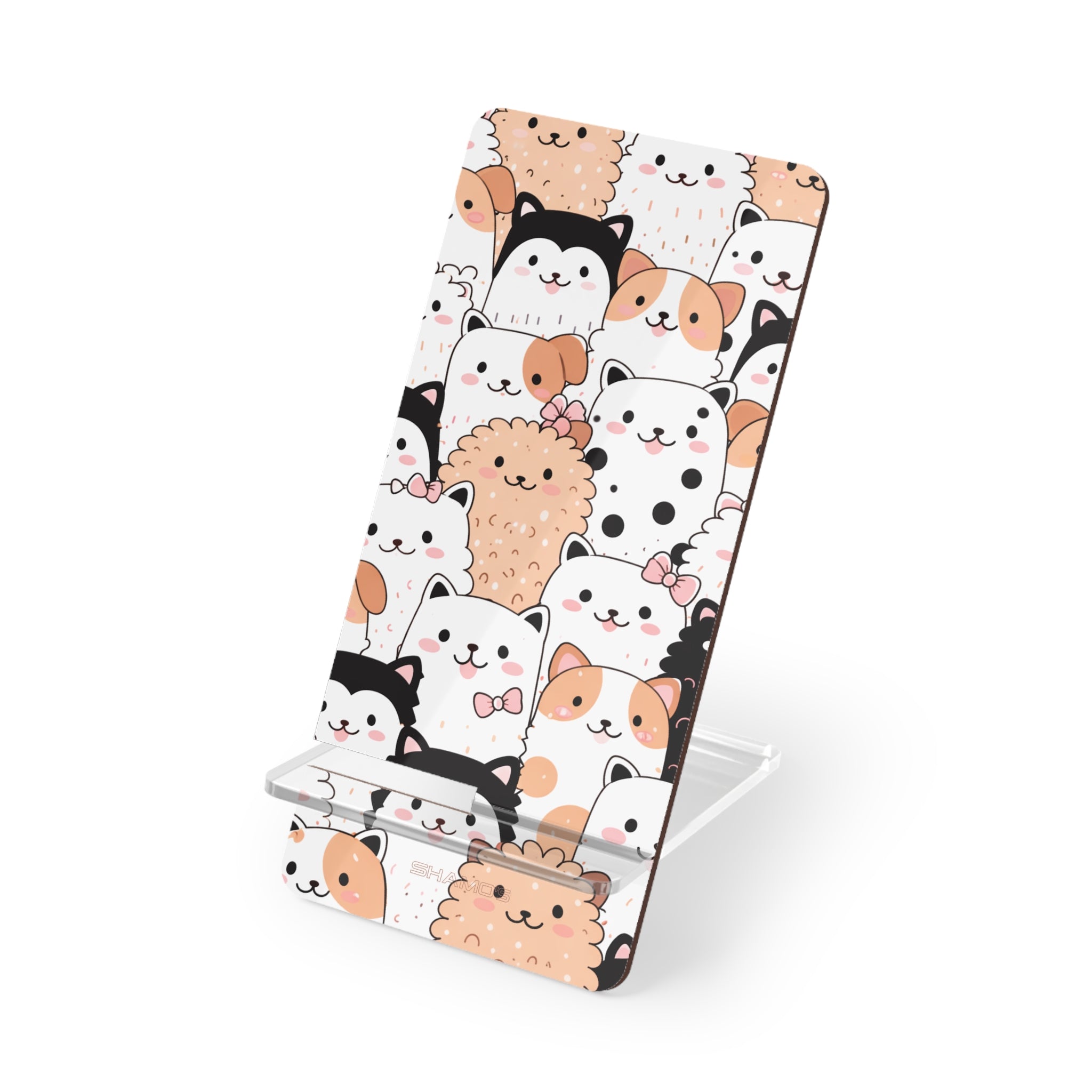 Cute Cartoon Cats & Puppies Foldable Phone Stand | Mobile Display