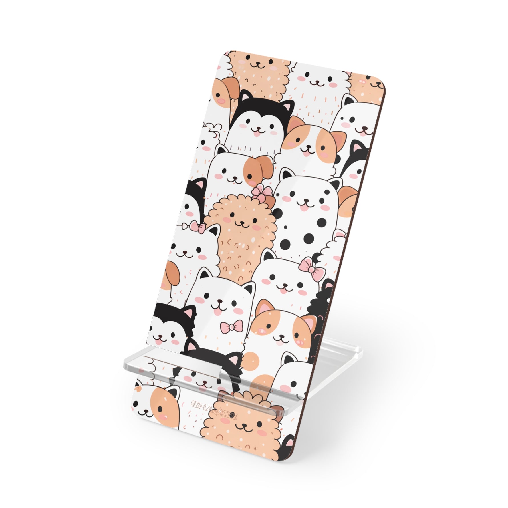 Cute Cartoon Cats & Puppies Foldable Phone Stand | Mobile Display