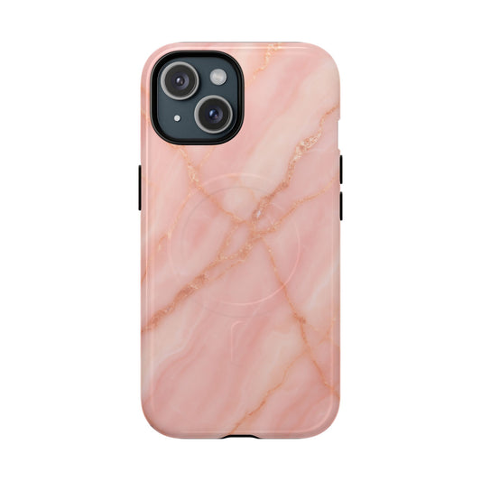 Blush Pink Marble iPhone Case with MagSafe - Shamo's