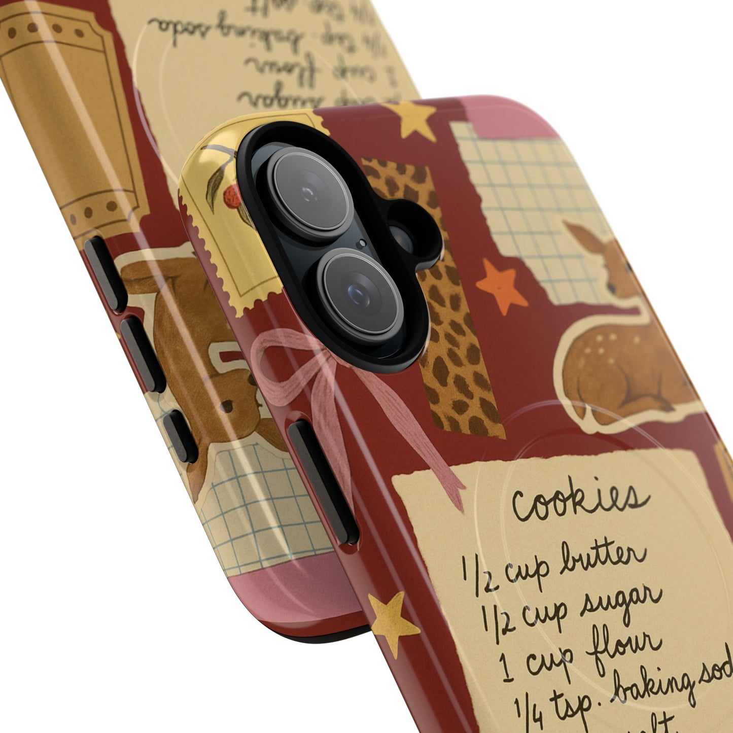 Holiday Receipt Stamps iPhone Case with MagSafe Compatibility