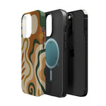 Abstract Earth-Tone Impact iPhone Case — MagSafe  Shamo's