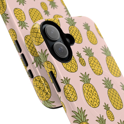 Pineapple Pattern Fruit Case for iPhone | MagSafe Compatible