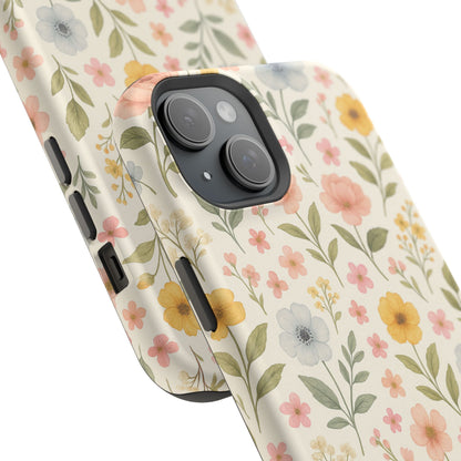 Floral Garden Impact iPhone Case with MagSafe compatibility  Shamo's
