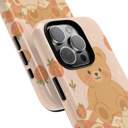 Blossom Bear Picnic iPhone Case with MagSafe