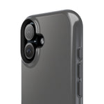 Charcoal Ink Black Solid Color Impact-Resistant iPhone Case | Slim Shockproof Magsafe-Compatible