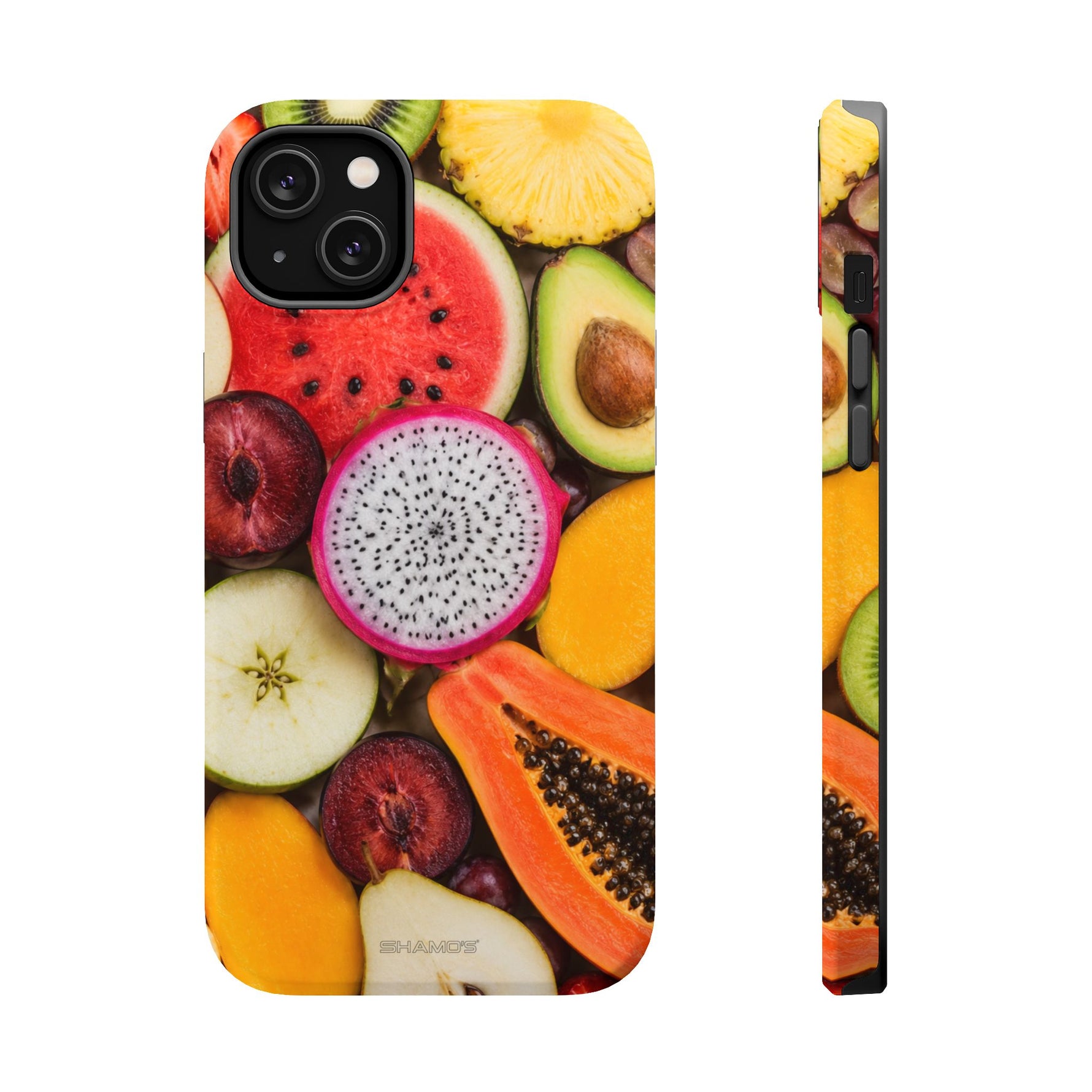 Tropical Fruit Magnetic Impact-Resistant Phone Case with MagSafe
