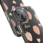 Sweet Love Strawberry Clear iPhone Case | MagSafe  Shamo's