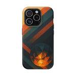 “Geometry of Becoming” Abstract iPhone MagSafe Case — Magnetic Impact-Resistant  Shamo's iPhone 15 Pro / Matte
