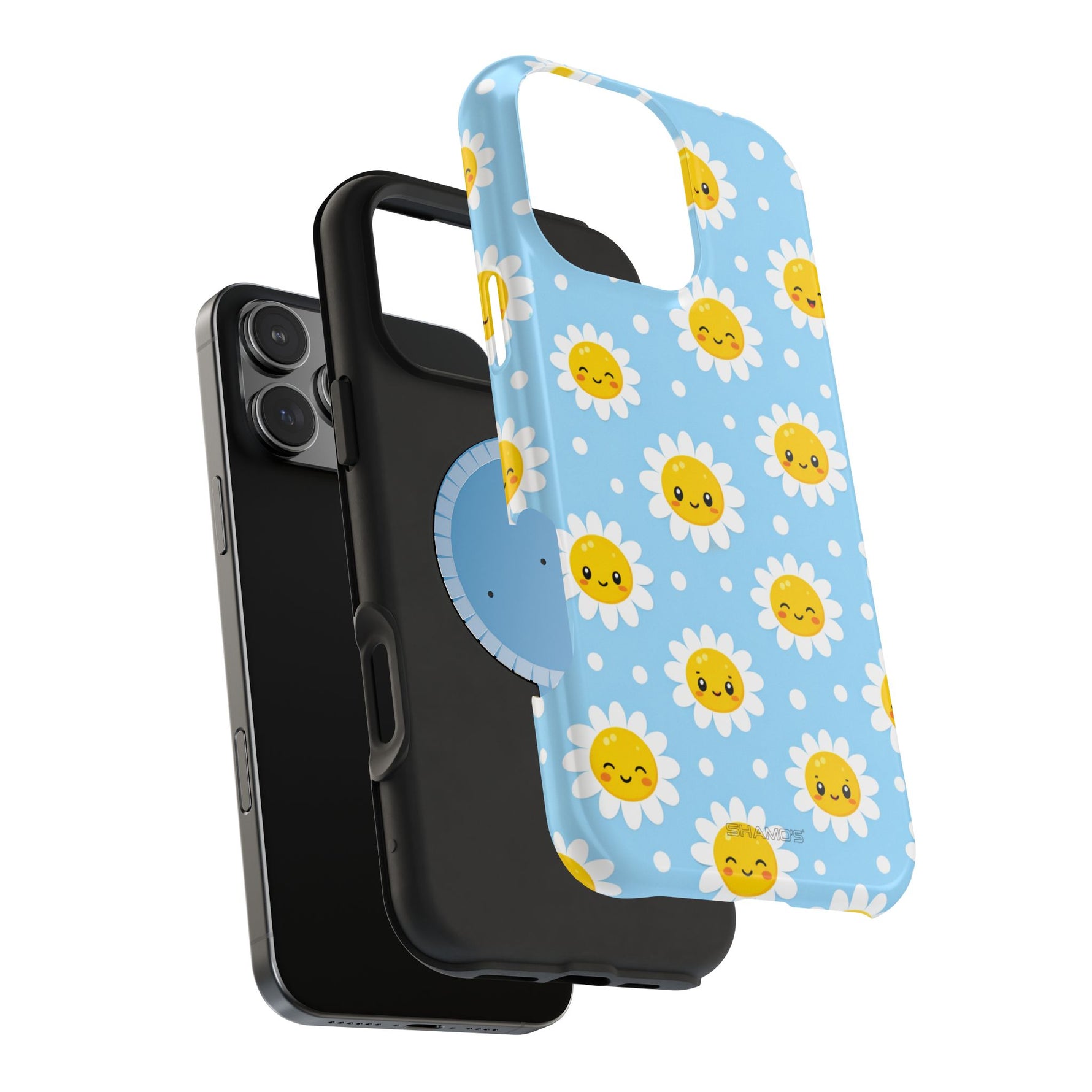 Sunny Daisy MagSafe Compatible Magnetic Phone Case — Impact-Resistant Cover