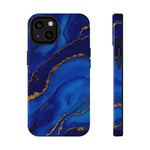 Blue Gold Marble Phone Case  Shamo's iPhone 13 / Glossy / Without gift packaging