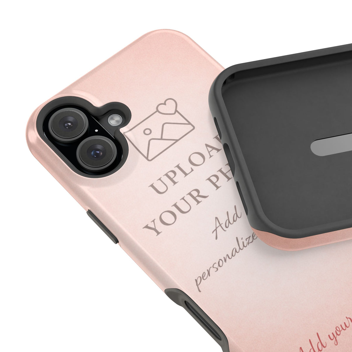 Personalizable iPhone Case | Add Your Own Photo and Text | MagSafe Compatible