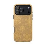 Golden Snowflake Holiday iPhone Case - Shamo's