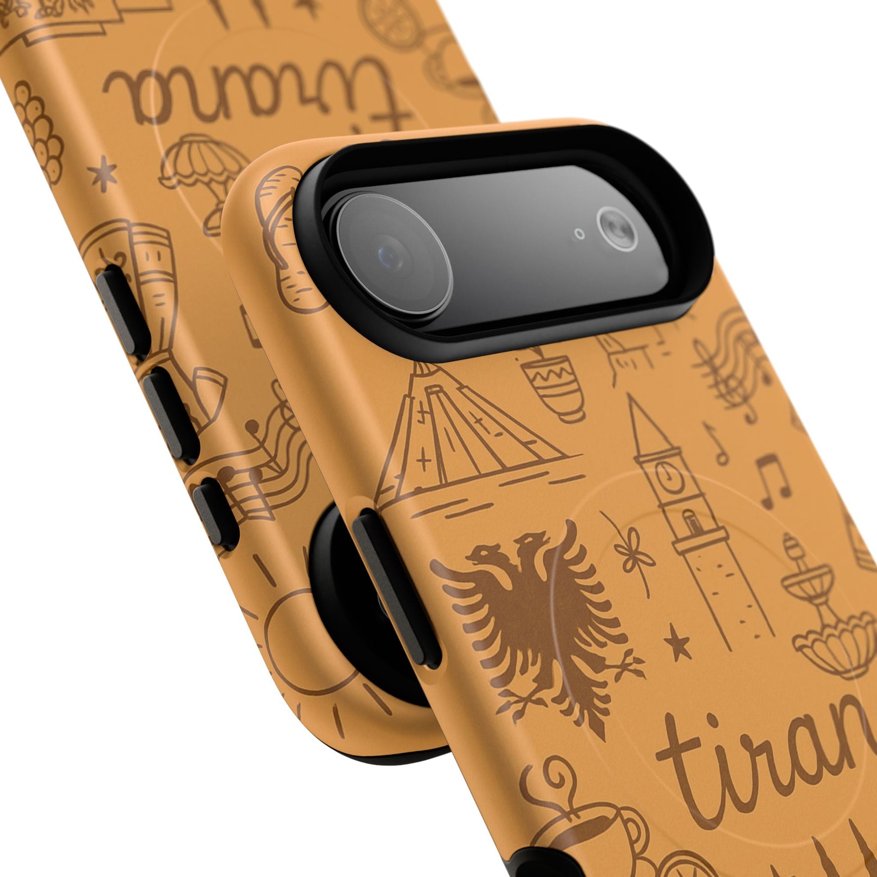 Tirana Illustrated Hand-Drawn iPhone Case — Albanian Landmarks & Icons | MagSafe compatible  Shamo's