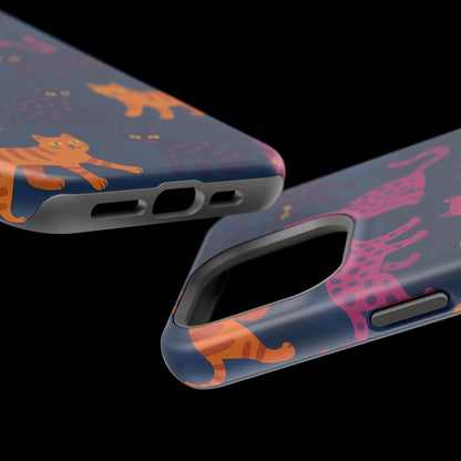 Colorful Cat Phone Case - MagSafe Impact-Resistant