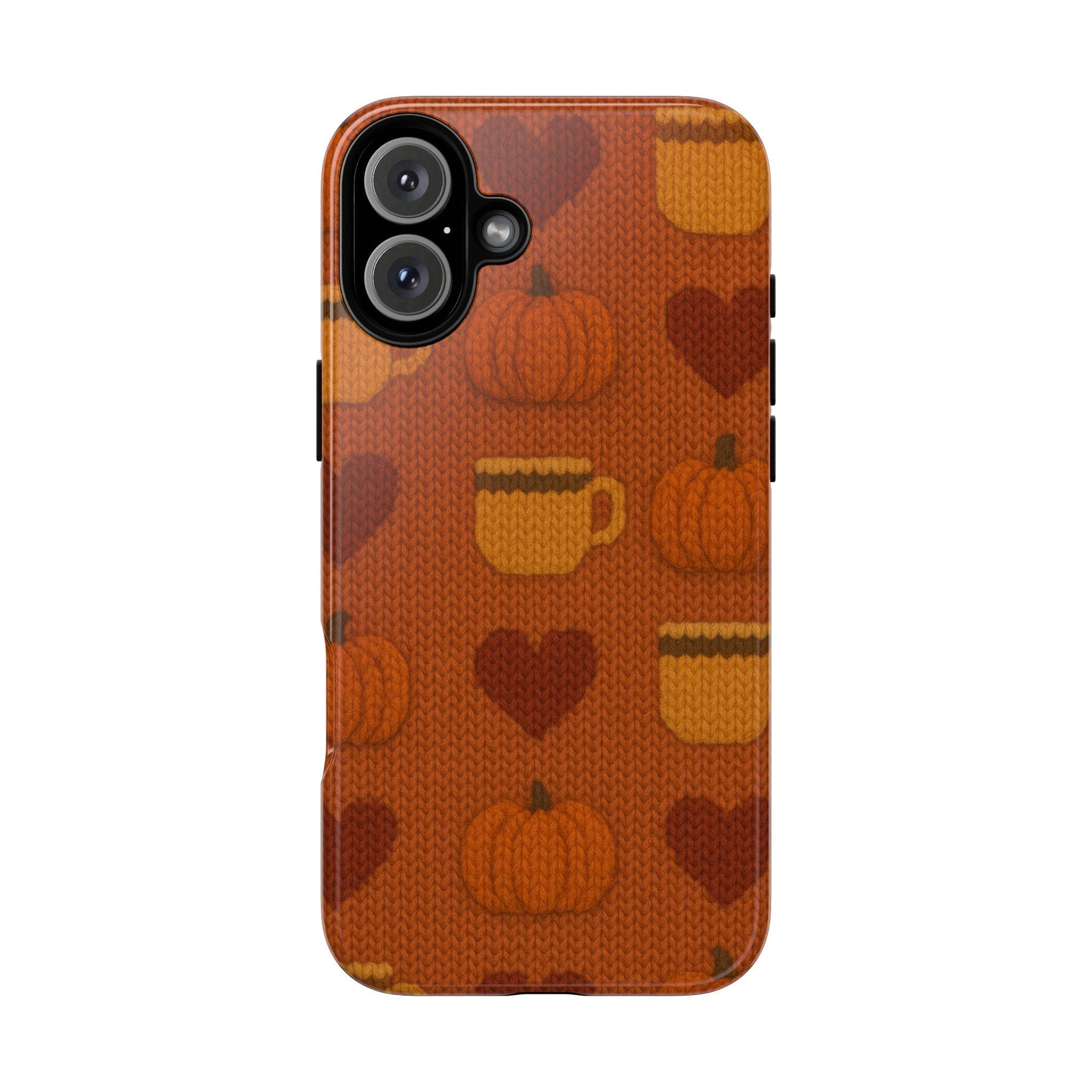 Fall Pumpkin & Coffee iPhone Case  Shamo's iPhone 16 Plus / Glossy
