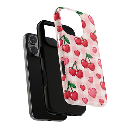 Y2K Cherries & Hearts iPhone Case | MagSafe