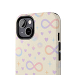 Infinity Pattern Tough Phone Case — Pastel Hearts & Stars  Shamo's