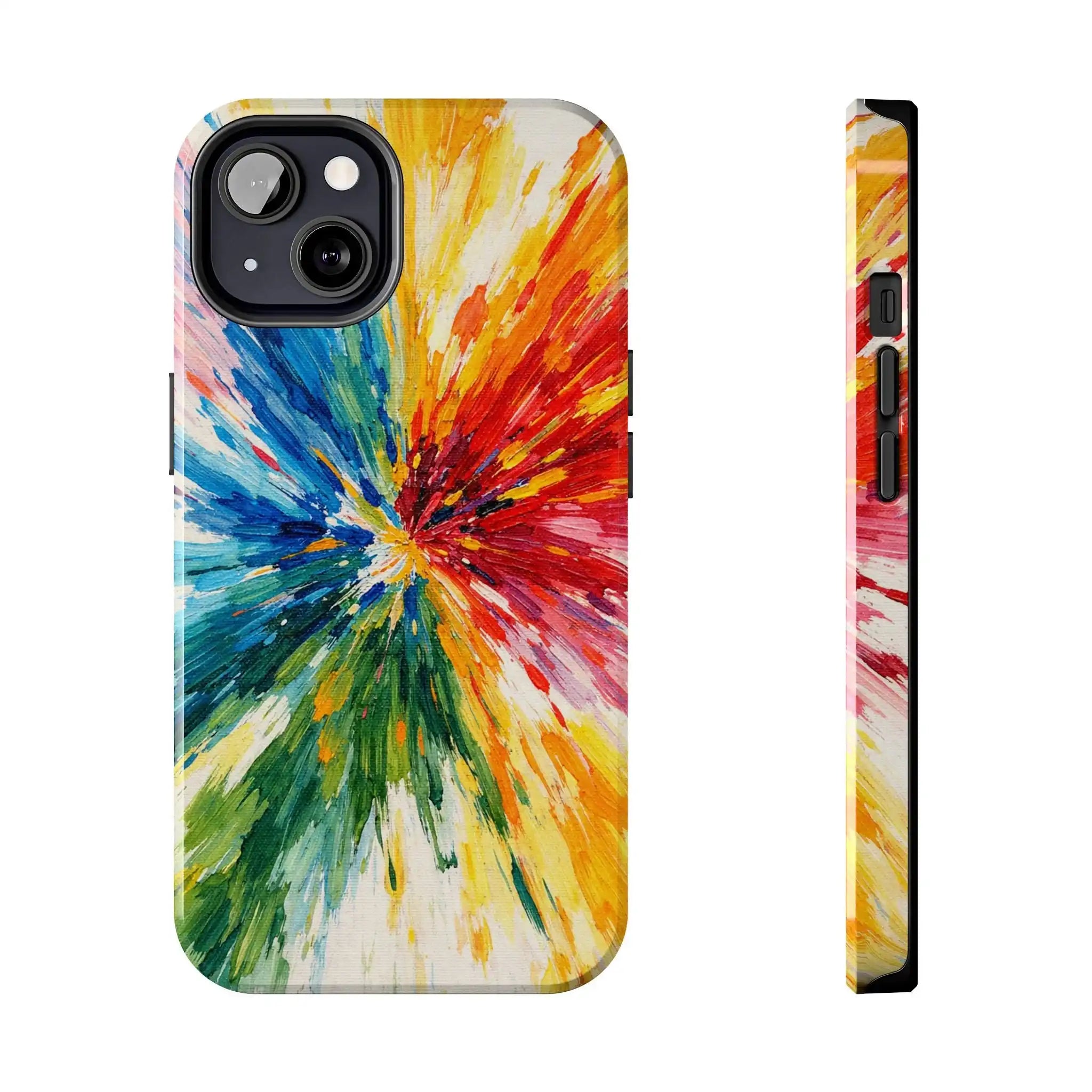 Vibrant Abstract Paint Explosion Impact Phone Case  Shamo's iPhone 13