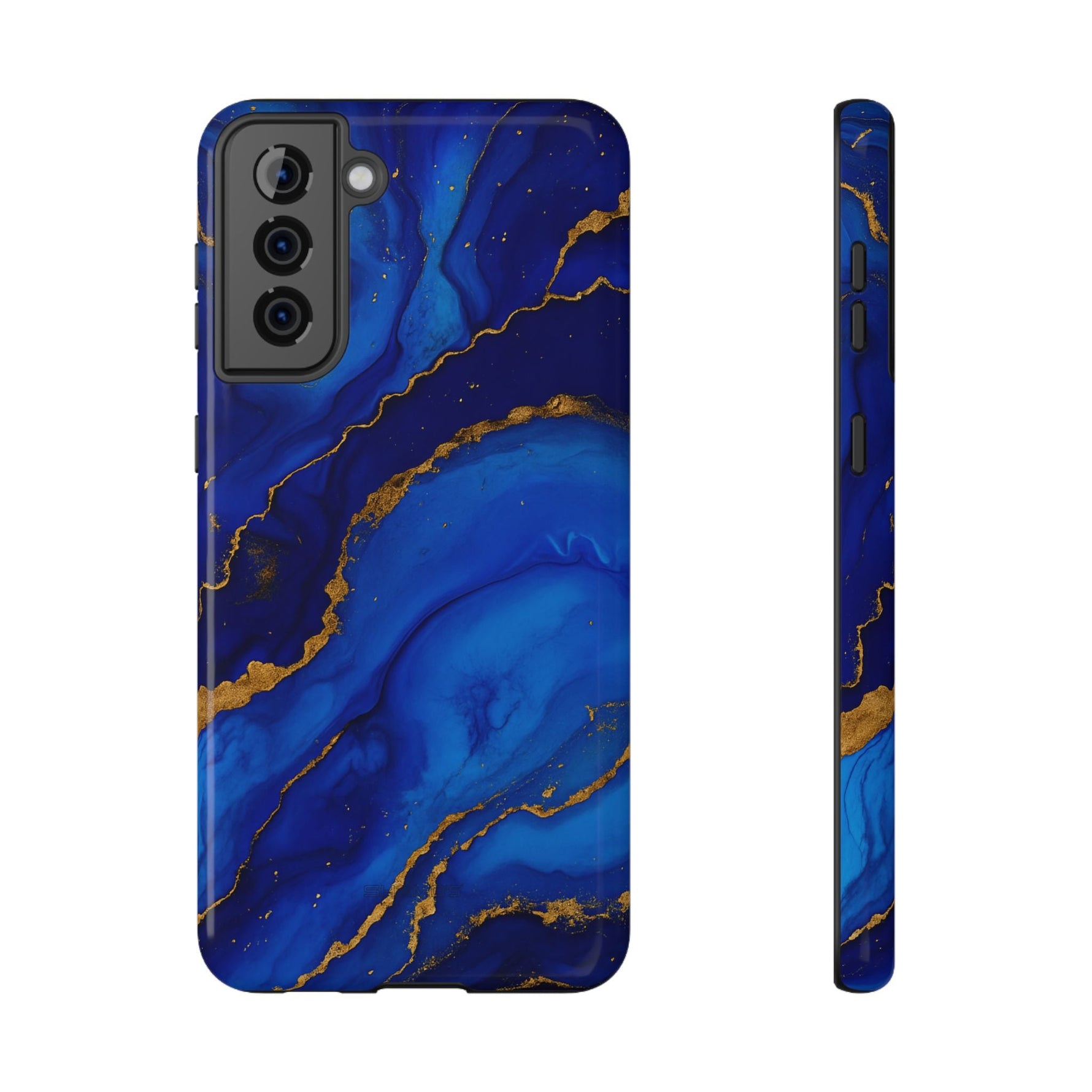 Blue Gold Marble Phone Case  Shamo's Samsung Galaxy S21 Plus / Glossy / Without gift pa