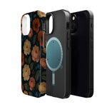 Floral Vintage Rose Magnetic Impact iPhone Case with MagSafe  Shamo's