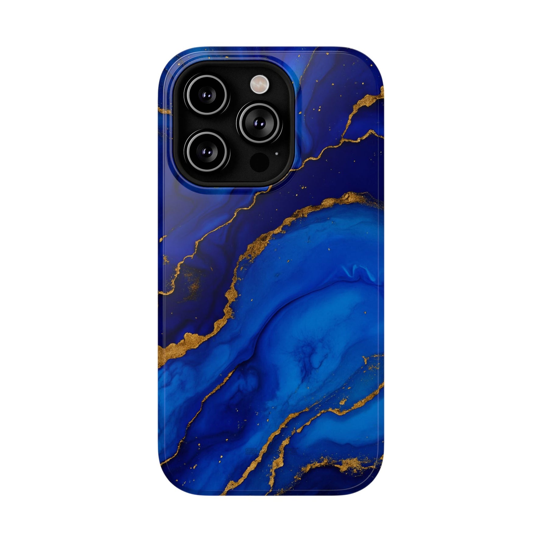 Blue Gold Marble Phone Case  Shamo's iPhone 14 Pro / Glossy / Without gift packaging