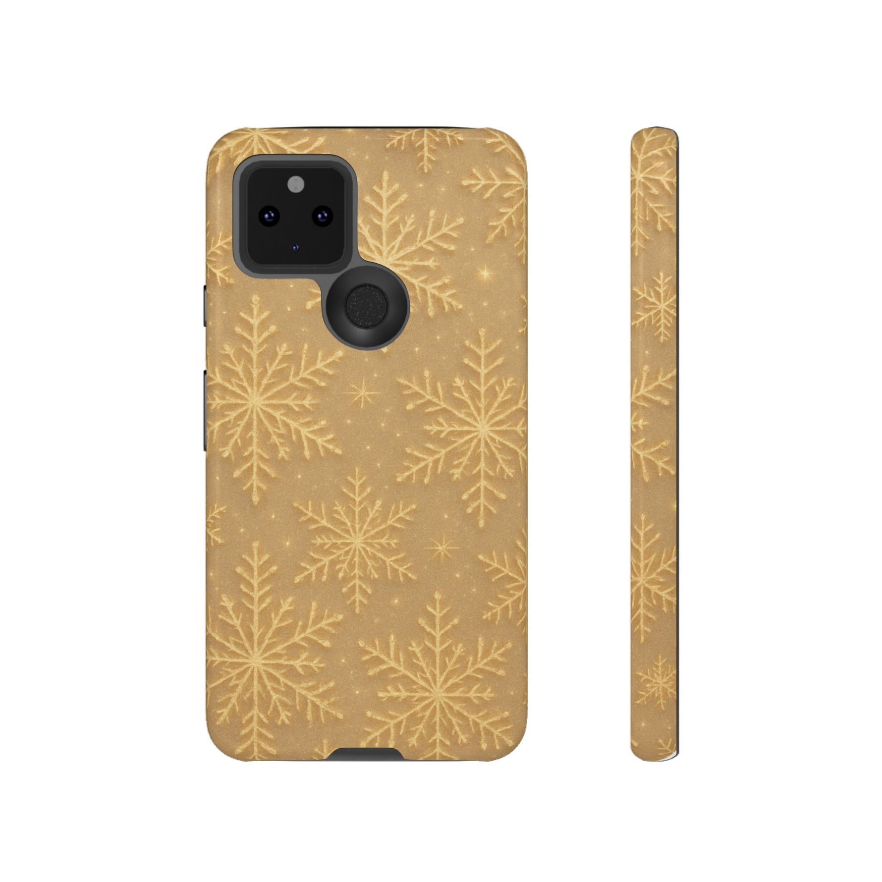 Golden Snowflake Holiday iPhone Case - Shamo's
